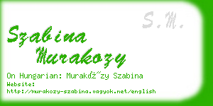 szabina murakozy business card